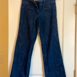 Mid rise straight leg jeans size 4P